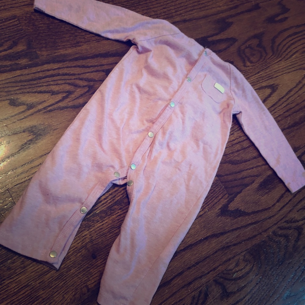 3-6 mo girl 7 for all mankind one piece -pink